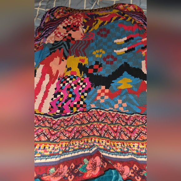 John Mark Patchwork Boho Blouse - Picture 7 of 8